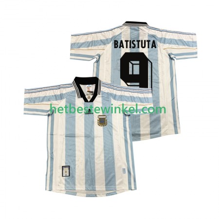 Argentinië BATISUTA 9 Voetbalshirts Retro Thuis 1998